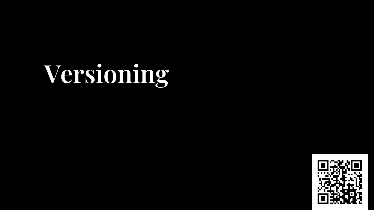 Versioning
